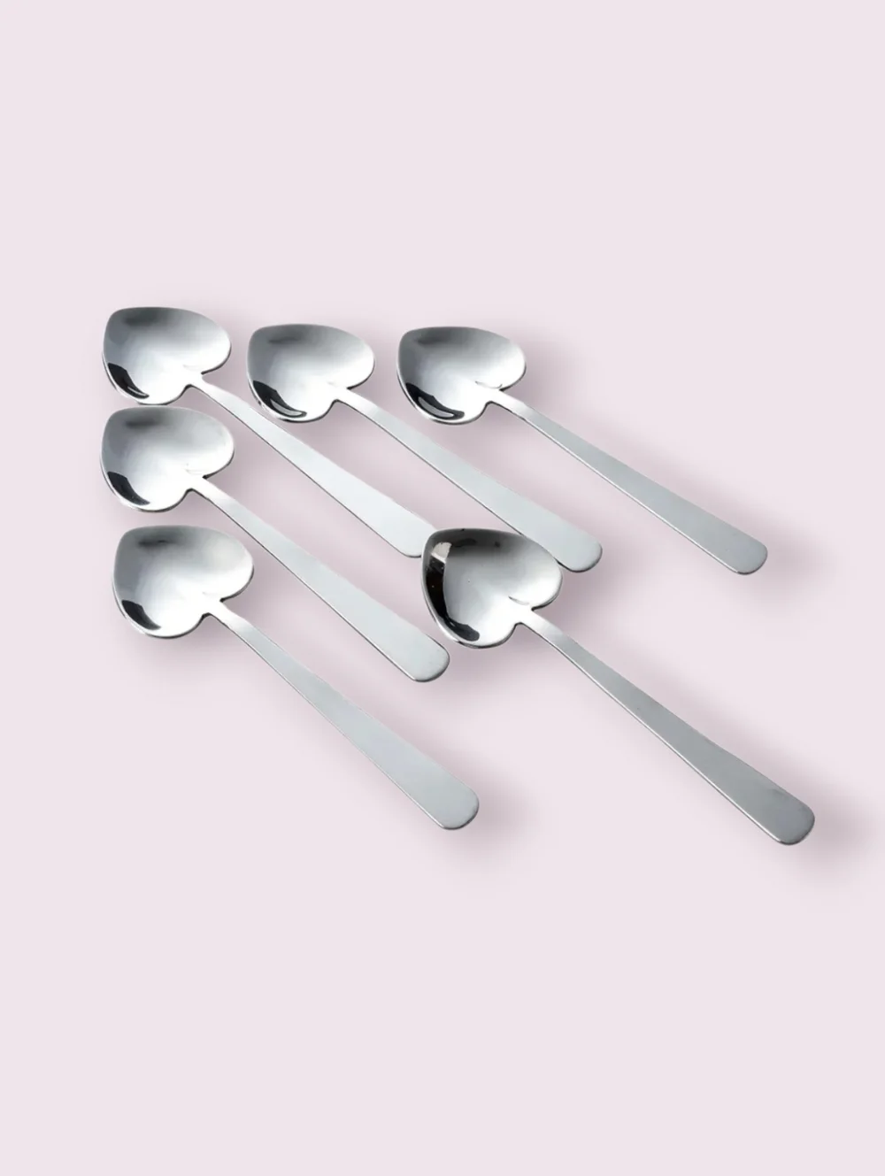 NIB Sundance x The Just Slate Company Scotland 6 Heart Shape Teaspoons Spoons